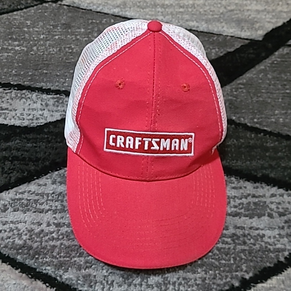 VINTAGE CRAFTSMAN TOOLS ACE MESH-BACK EMBROIDERED SNAP-BACK TRUCKER HAT